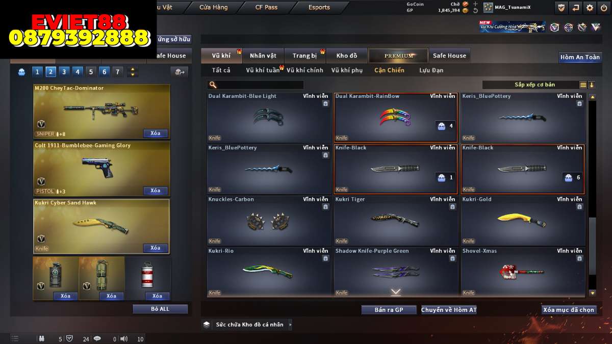 shop acc cf uy tin gia re